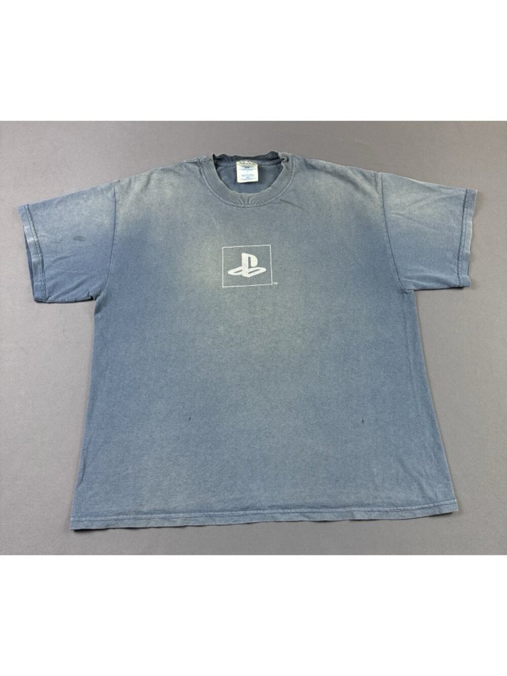 Rare Vintage Y2K Sony Playstation Logo Video Game Console Promo Sun Fade Large